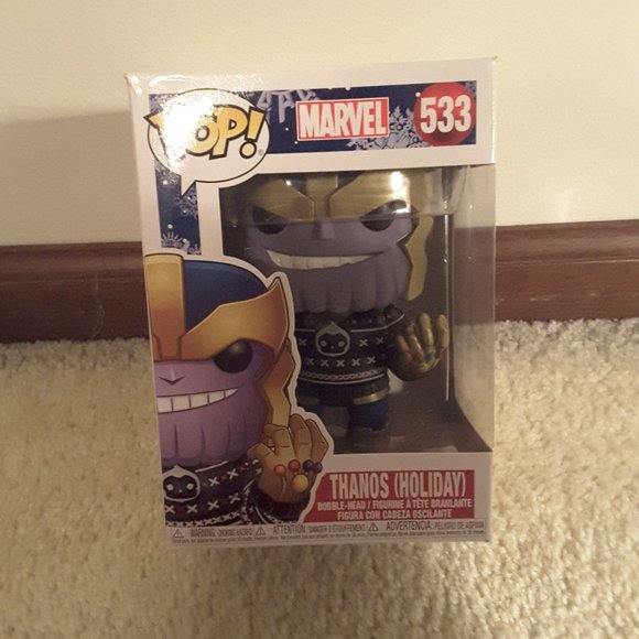 Holiday Funko Marvel lot of 3 Groot Spider-Man and Thanos - Picture 4 of 9